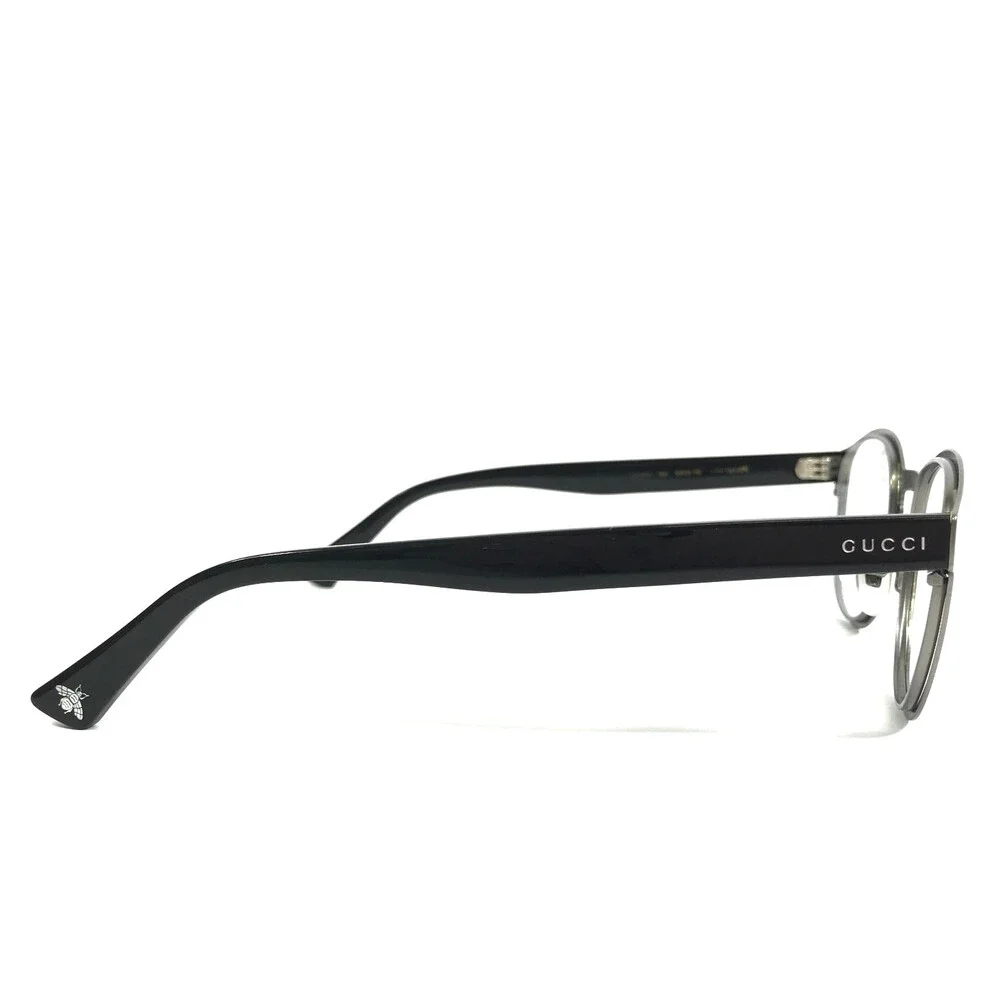 Gucci Eyeglasses Frames GG0161O 004 Dark Gray Round Full Rim 53-23-150